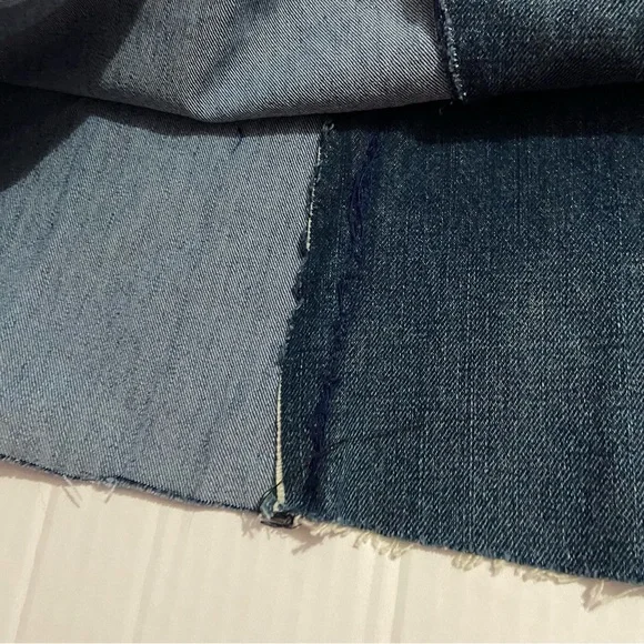 Cato Blue Denim Maxi Skirt upcycle panel handmade 18 - Picture 5 of 8